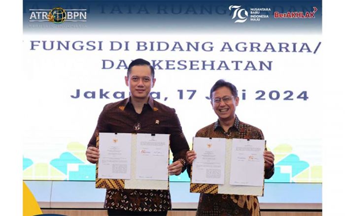 Bantu Rapikan Aset, AHY Teken MoU dengan Menkes Bantu Rapikan Aset, AHY Teken MoU dengan Menkes