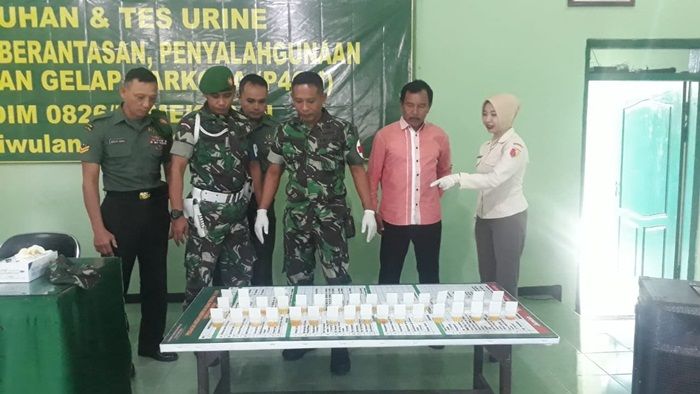 Cegah Peredaran Narkoba, ​Kodim 0826/Pamekasan Gelar Tes Urine Mendadak