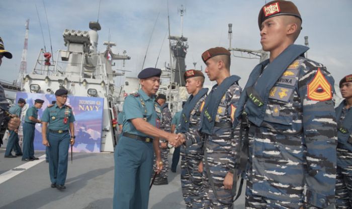 Usung Tema Indonesian Maritime Envoy, Pangkoarmada II Lepas Satgas Port Visit 2019 Menuju Filipina