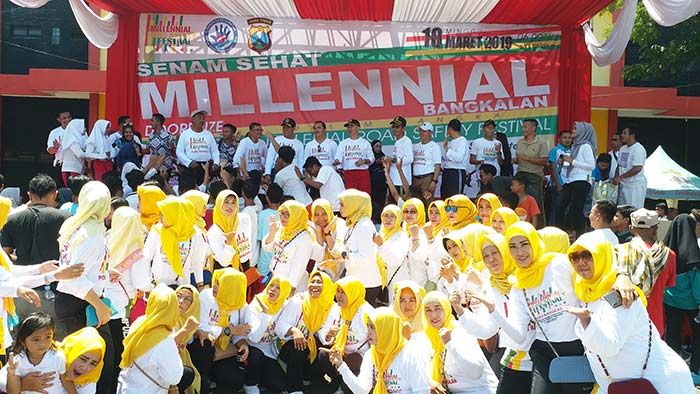 ​Kurangi Angka Kecelakaan di Jalan, Polres Bangkalan Gelar Millennial Road Safety