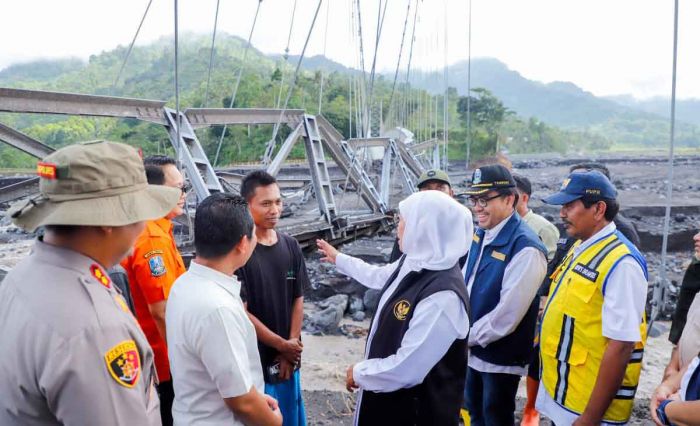 Gubernur Khofifah: Penanganan Jembatan Kaliregoyo dan Kloposawit Jadi Tanggung Jawab Pemprov Jatim