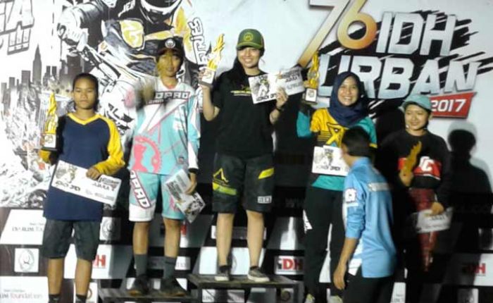 Urban Downhill Trenggalek Kelas Rider Women Dijuarai Pebalap Asal Yogya, Tuan Rumah hanya Posisi 3