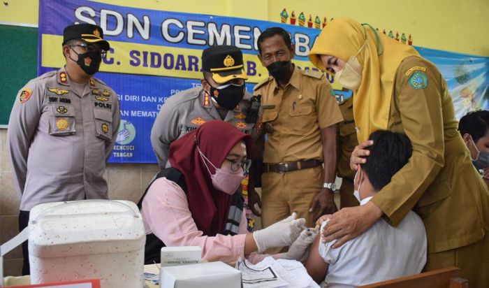 Kejar Target, Vaksinasi Anak di Sidoarjo Digiatkan Kejar Target, Vaksinasi Anak di Sidoarjo Digiatkan