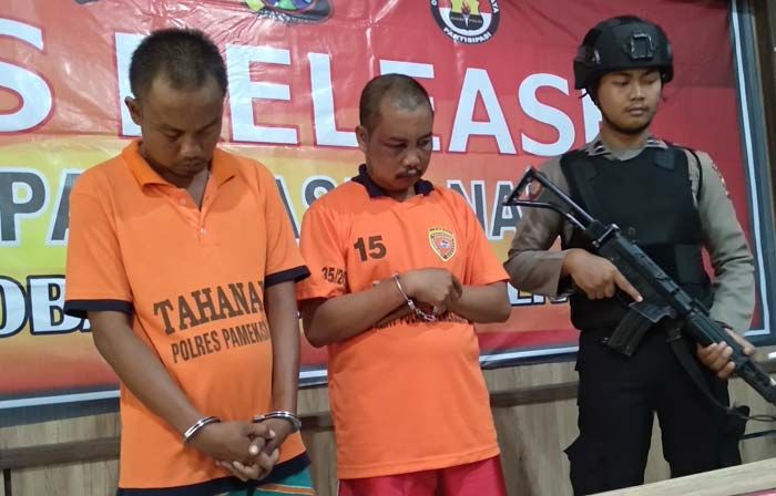 Polres Pamekasan Bekuk 2 Tersangka Narkoba Bersenjata Clurit