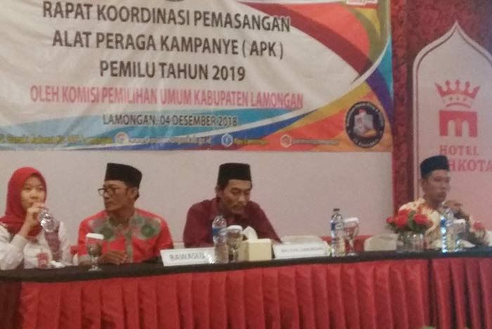 KPU Lamongan Ajak Peserta Pemilu Pasang APK Sesuai Aturan