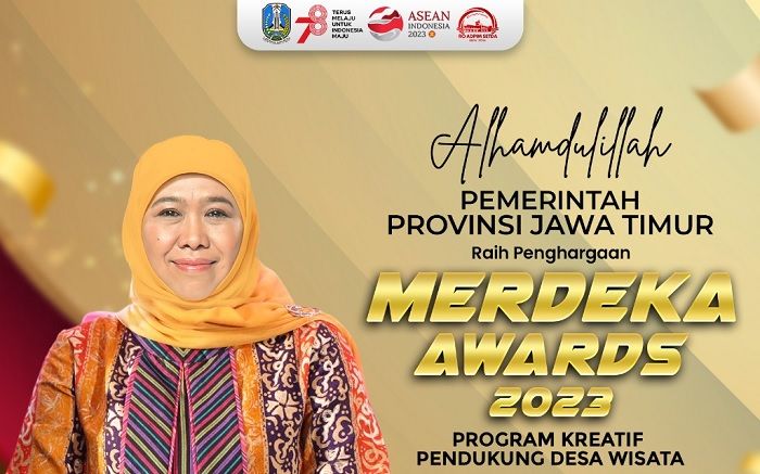 Jatim Raih Merdeka Awards 2023 Program Desa Wisata, Khofifah: Wujud Kerja Keras Majukan Desa