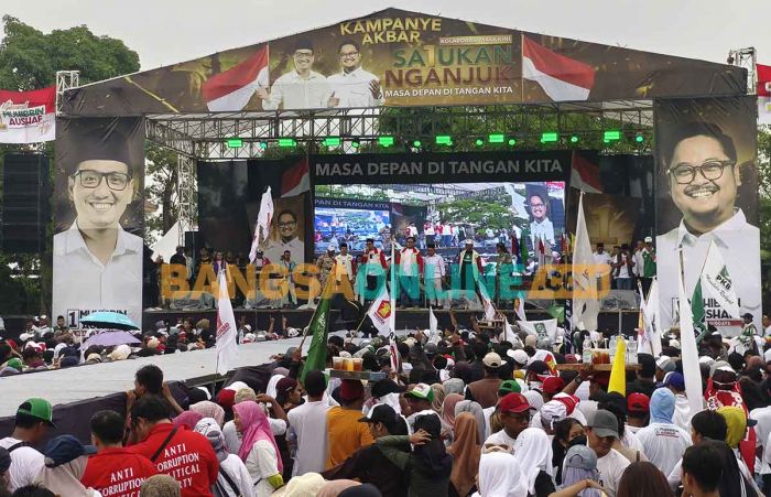 Muhibbin-Aushaf Gelar Kampanye Akbar di GOR Bung Karno Muhibbin-Aushaf Gelar Kampanye Akbar di GOR Bung Karno