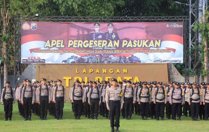 Pastikan Kesiapan Pengamanan Pilkada 2024, Polres Madiun Gelar Apel Pergeseran Pasukan Pastikan Kesiapan Pengamanan Pilkada 2024, Polres Madiun Gelar Apel Pergeseran Pasukan
