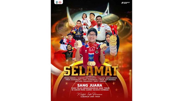 Kembali Sabet Juara Umum, Khofifah Puji Semangat Tanding dan Juang Atlet ASEAN Para Games 2023 Kembali Sabet Juara Umum, Khofifah Puji Semangat Tanding dan Juang Atlet ASEAN Para Games 2023