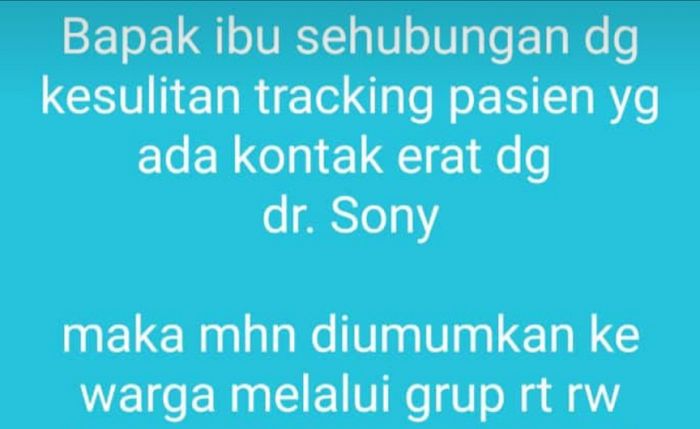 Dokter Meninggal Karena Covid, Gugus Tugas Kesulitan Lacak Data Pasien yang Pernah Kontak Erat Dokter Meninggal Karena Covid, Gugus Tugas Kesulitan Lacak Data Pasien yang Pernah Kontak Erat