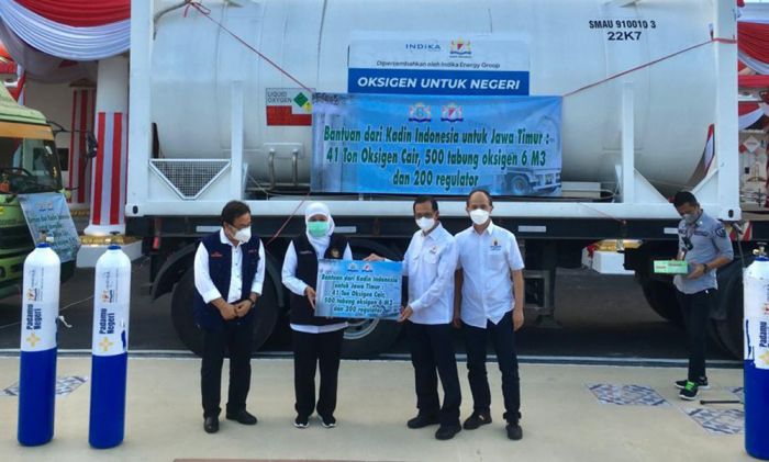 Tangani Covid-19 di Jatim, Kadin Indonesia Bantu 41 Ton Oksigen Cair dan 500 Tabung Tangani Covid-19 di Jatim, Kadin Indonesia Bantu 41 Ton Oksigen Cair dan 500 Tabung