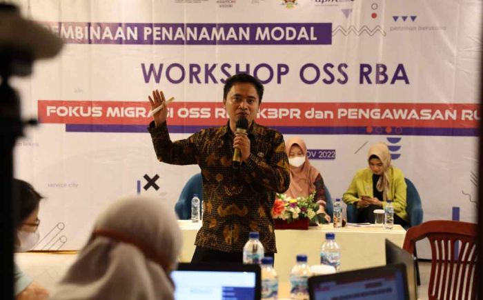 Bekali Pelaku Usaha Cara Lakukan Migrasi dan Pengawasan OSS RBA, DPMPTSP Kota Kediri Gelar Workshop Bekali Pelaku Usaha Cara Lakukan Migrasi dan Pengawasan OSS RBA, DPMPTSP Kota Kediri Gelar Workshop