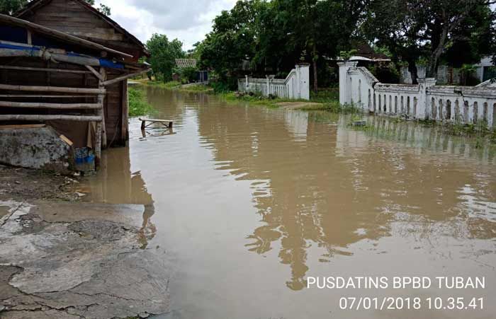 Curah Hujan Tinggi, Masyarakat Tuban di Sekitar Bengawan Solo Diminta Siaga