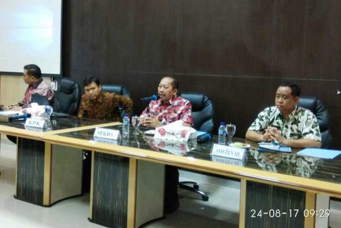 KPK Monitoring Aksi Pemberantasan Korupsi di Bojonegoro KPK Monitoring Aksi Pemberantasan Korupsi di Bojonegoro