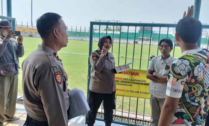 Ditpamobvit Polda Jatim Tinjau Stadion Gelora Bangkalan Ditpamobvit Polda Jatim Tinjau Stadion Gelora Bangkalan