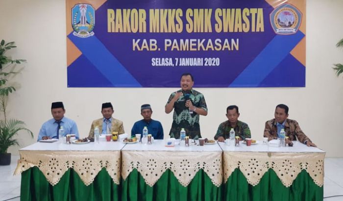 Awali Tahun 2020, SMK Swasta Kabupaten Pamekasan Gelar Rakor dan Evaluasi Tahun 2019