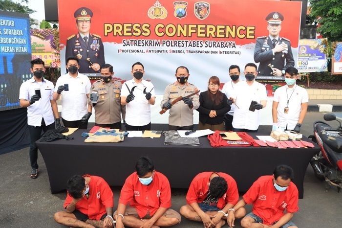 Resahkan Masyarakat, 4 Pelaku Curanmor Dibekuk Satreskrim Polrestabes Surabaya Resahkan Masyarakat, 4 Pelaku Curanmor Dibekuk Satreskrim Polrestabes Surabaya