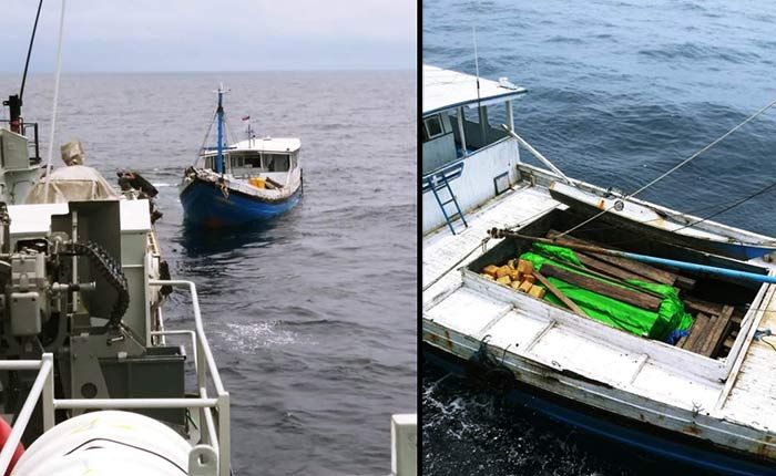 KRI Fatahillah-361 Tangkap KLM. Sumber Barokah