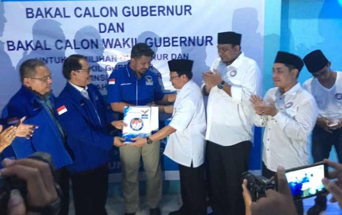 Diantar Ratusan Pendukung, Kepala Inspektorat Maju Pilgub Jatim Lewat Demokrat