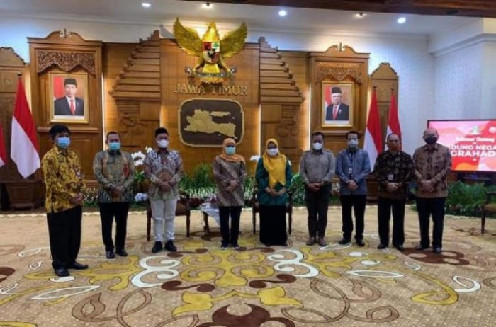 Gus Yani Bersama Bupati Terpilih Sidoarjo dan Mojokerto Diundang Gubernur Bahas Kali Lamong Gus Yani Bersama Bupati Terpilih Sidoarjo dan Mojokerto Diundang Gubernur Bahas Kali Lamong