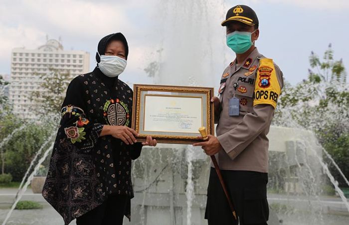 Dinilai Sukses Jogo Suroboyo, Jajaran Polrestabes Surabaya Diapresiasi Wali Kota Risma