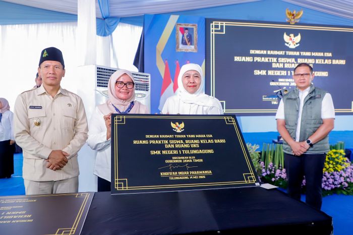 Gubernur Khofifah Resmikan Revitalisasi 45 Sekolah di Tulungagung, Trenggalek dan Pacitan