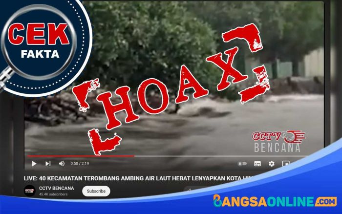 SALAH: Klaim Video 40 Kecamatan Terombang-ambing Air Laut Hebat Lenyapkan Kota