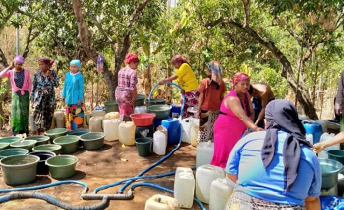Musim Kemarau, BPBD Kabupaten Pasuruan Terus Lakukan Pengedropan Air Bersih
