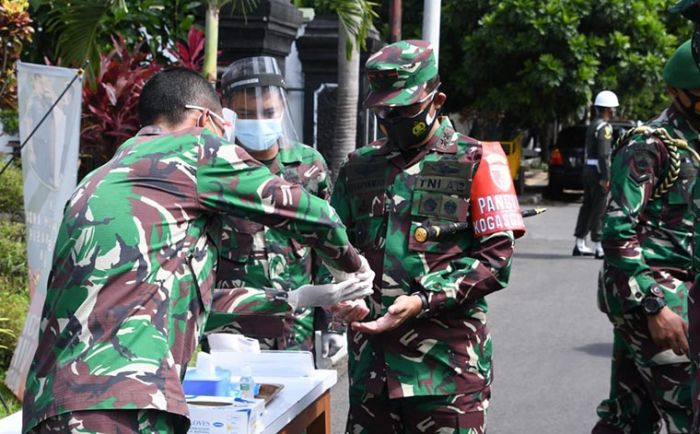 Terima Paparan Penanganan Covid-19, Pangdam Suharyanto Apresiasi Jajaran Korem 083/Baladhika Jaya