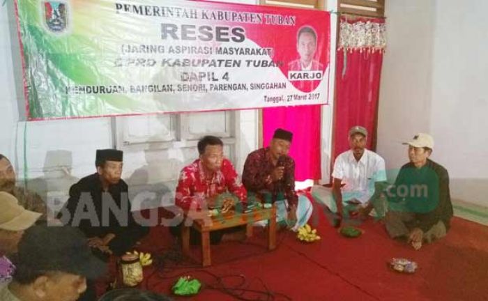 Reses di Bangilan dan Senori, Ketua Komisi B DPRD Tuban Dapat Keluhan dari Petani