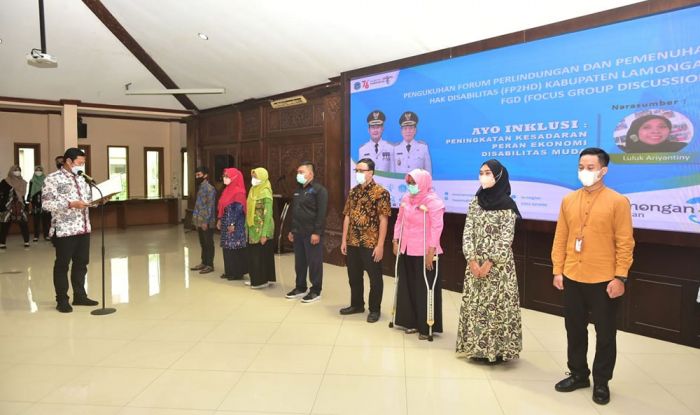 Berikan Ruang Disabilitas, Bupati Kukuhkan Pengurus FP2HD Lamongan Berikan Ruang Disabilitas, Bupati Kukuhkan Pengurus FP2HD Lamongan