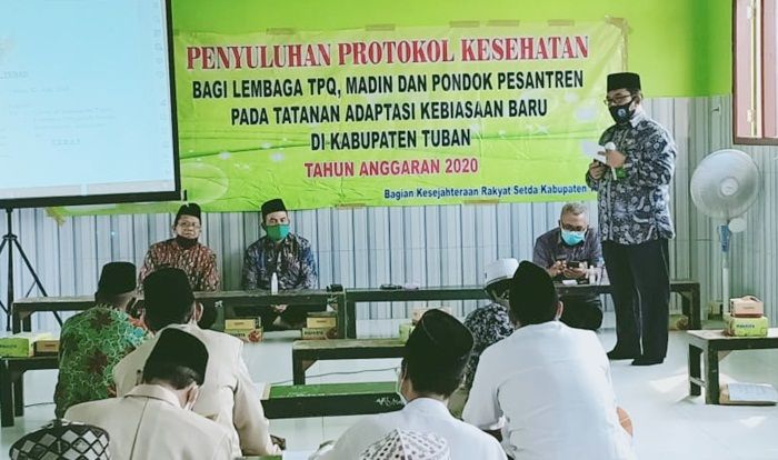 Gagas Ponpes Tangguh, Kemenag Tuban Gelar Penyuluhan Protokol Kesehatan Gagas Ponpes Tangguh, Kemenag Tuban Gelar Penyuluhan Protokol Kesehatan