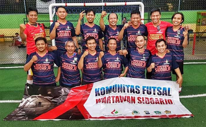 Didukung Lapindo, Tim Futsal Wartawan Sidoarjo Yakin Juara Turnamen antar Pokja