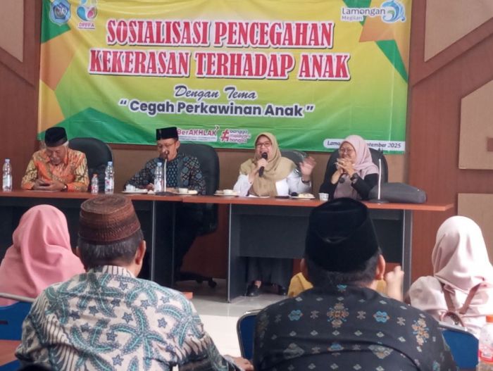 DPPPA Lamongan Gelar Sosialisasi Cegah Perkawinan Anak Bersama Penyuluh Agama Islam