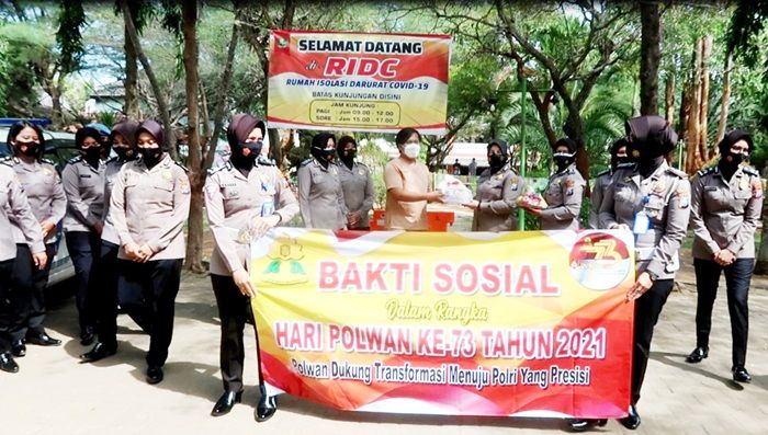 HUT ke-73 Polwan RI, Polwan Polres Sumenep Gelar Bakti Sosial di RIDC Batuan HUT ke-73 Polwan RI, Polwan Polres Sumenep Gelar Bakti Sosial di RIDC Batuan