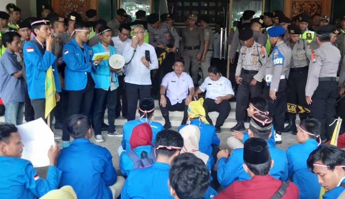 PMII Geruduk Pemkab Bangkalan, Tuntut ASN yang Terlibat Politik Ditindak Tegas