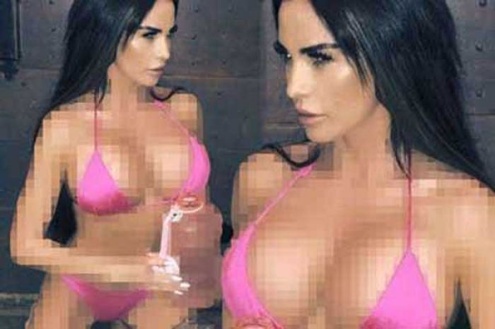 Katie Price ​Promosikan Botol, Malah Bikin Fans Gagal Fokus