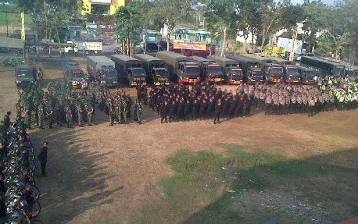 Jaga Pengesahan Anggota PSHT, Polres Tulungagung Terjunkan 1500 Personil