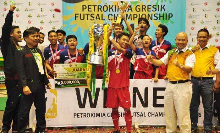 Hasil Petrokimia Gresik Futsal Championship 2016, SMAN 1 Manyar Pertahankan Gelar