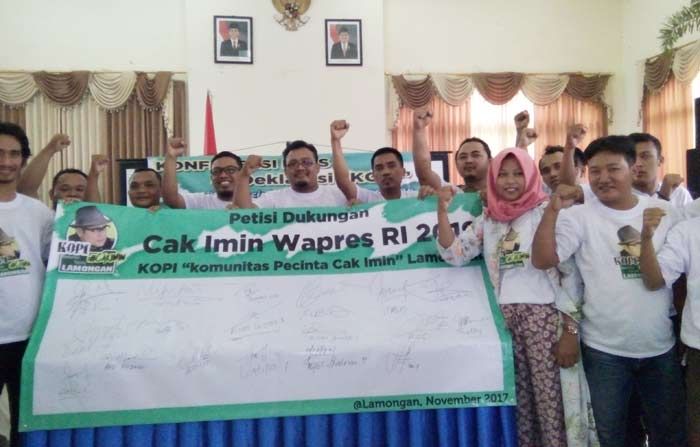 Dukung Cak Imin sebagai Cawapres 2019, 100 Pemuda di Lamongan Deklarasikan KOPI Dukung Cak Imin sebagai Cawapres 2019, 100 Pemuda di Lamongan Deklarasikan KOPI
