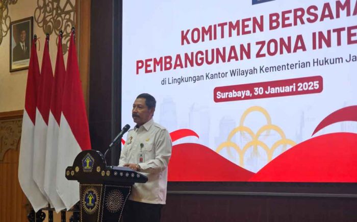 Kanwil Kemenkum Jatim Canangkan Pembangunan Zona Integritas 2025 Kanwil Kemenkum Jatim Canangkan Pembangunan Zona Integritas 2025