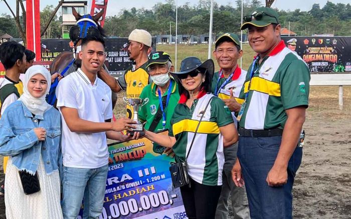 Bacaleg Gerindra Raih Juara 3 Pacuan Kuda Piala Panglima TNI 2023