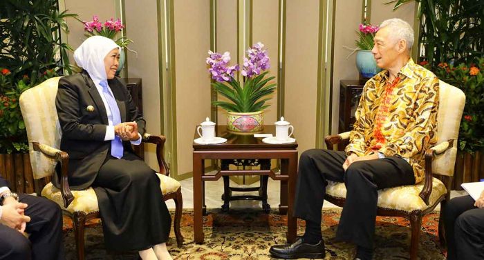 Gubernur Khofifah Bahas Kerja Sama Strategis dengan Lee Hsien Loong Lewat Program Rising Fellowship