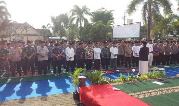 Sambut Pilkades Serentak, Seluruh Anggota Kodim 0801 Pacitan Ikut Istighosah