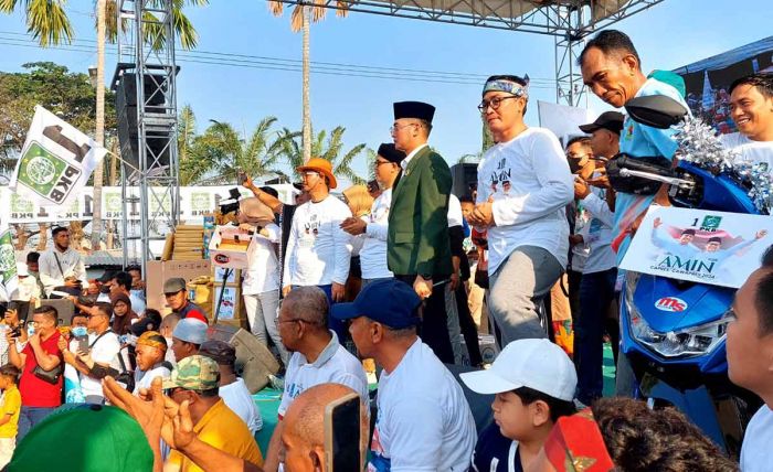 Meriahkan Hari Santri 2023, DPC PKB Pamekasan Gelar JJS dan Perkenalkan Pasangan AMIN