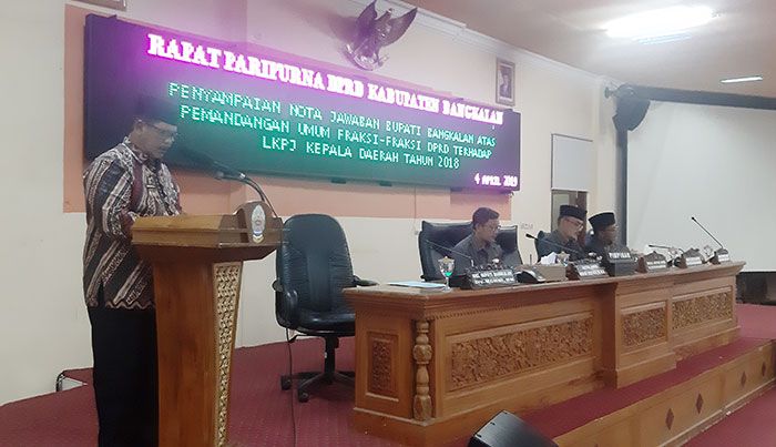 Wabup Bangkalan Apresiasi Respons Positif Fraksi atas LKPJ Kepala Daerah 2018