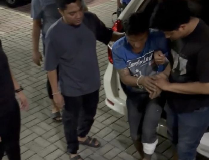 Peluru Bersarang di Kaki Pelaku Curanmor 4 TKP Usai Melawan saat Dibekuk Anggota Polres Gresik