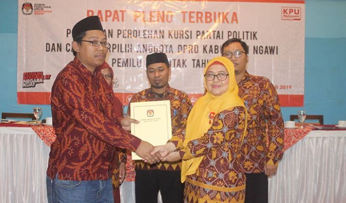 KPU Ngawi Tetapkan 45 Calon Terpilih DPRD