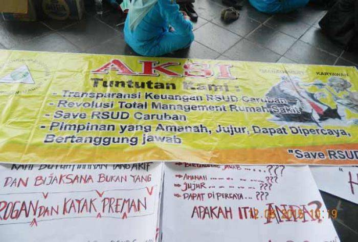 Pegawai RSUD Caruban Demo, Tuntut Perombakan Manajemen Pegawai RSUD Caruban Demo, Tuntut Perombakan Manajemen