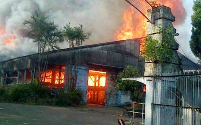Hanya 20 Menit, Kandang Ayam PT Wonokoyo di Kediri Ludes Terbakar